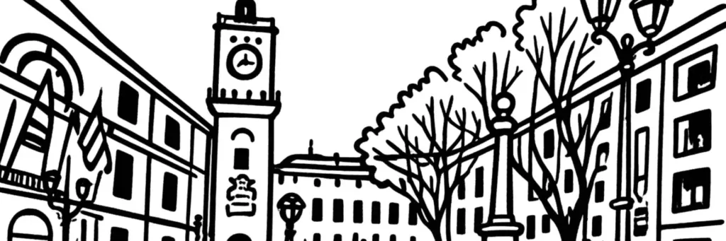 Vue d'Aix-en-Provence, le cours Mirabeau et la vieille ville, illustration de la taxe foncière 2026