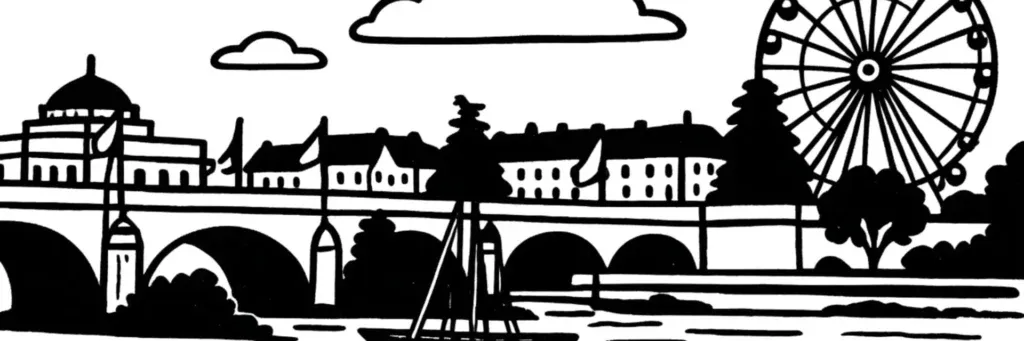 Vue de Tours, la Loire et la cathédrale Saint-Gatien, illustration de la taxe foncière 2026