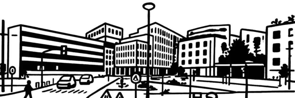 La gare Saint-Jean, le quartier Belcier et l'opération Euratlantique au sud de Bordeaux, illustration au trait