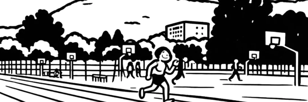 Le quartier Vauban à Nice, secteur résidentiel de l'est entre Riquier et Saint-Roch, illustration au trait