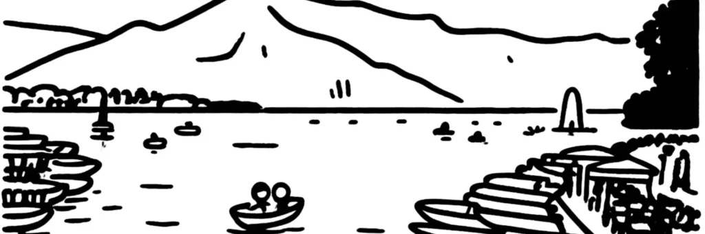 Vieille ville d'Annecy et canaux au bord du lac, illustration d'un article sur la réglementation des meublés touristiques