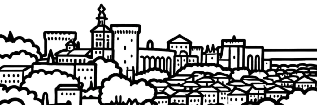 Palais des papes et remparts d'Avignon, illustration d'un article sur la taxe foncière 2026