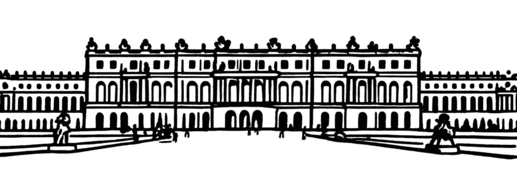 Le château de Versailles et la ville, illustration d'un article sur la taxe foncière