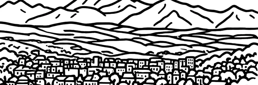 Vue de Gap et des sommets des Alpes du Sud en arrière-plan, illustration d'un article sur la réglementation des meublés touristiques