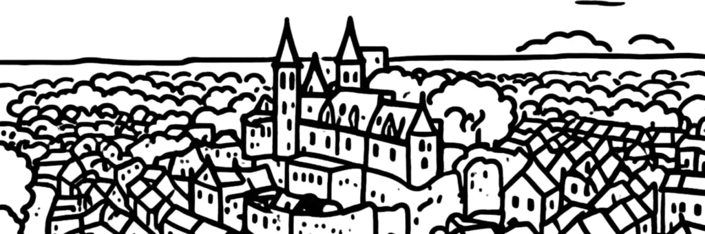 Cité Plantagenêt et vieux Mans, illustration d'un article sur la location Airbnb et meublé touristique