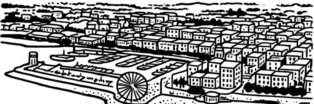 Vue du port et de la baie de Saint-Raphaël devant le massif de l'Estérel, illustration d'un article sur les meublés touristiques