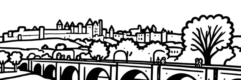 La Cité médiévale de Carcassonne et la Bastide Saint-Louis, illustration d'un article sur la taxe foncière
