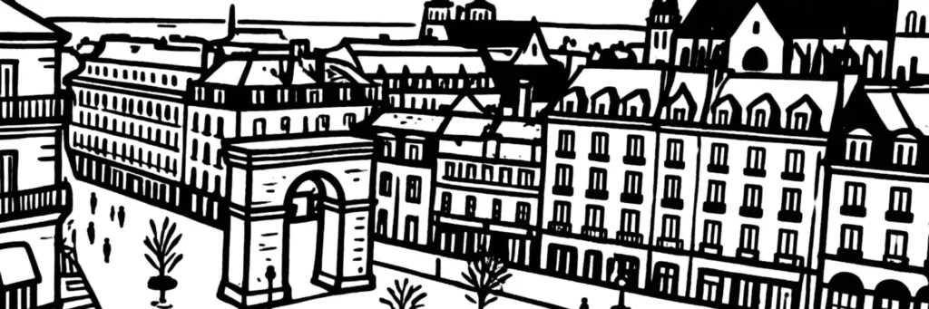 Toits et tour Philippe le Bon de Dijon, illustration d'un article sur la taxe foncière 2026