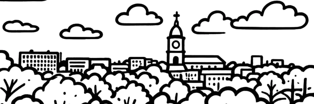 Vue de Lens, ville du bassin minier du Pas-de-Calais, illustration d'un article sur la taxe foncière