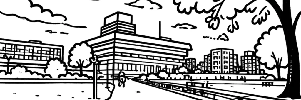 Vue de Cergy et de l'Axe Majeur au-dessus de la boucle de l'Oise, illustration d'un article sur la taxe foncière à Cergy en 2026