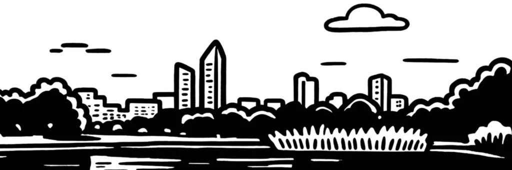 Vue de Nanterre et des tours de La Défense, illustration d'un article sur la taxe foncière à Nanterre en 2026