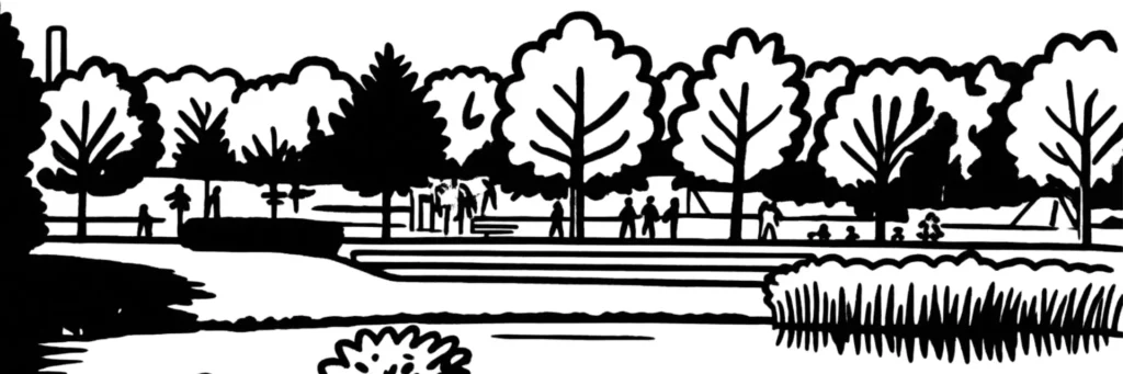 Illustration au trait du Mée-sur-Seine : église Notre-Dame-de-la-Nativité du vieux village
